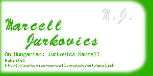 marcell jurkovics business card